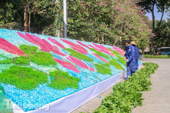 Hà Nội rực rỡ hoa chào mừng Đại hội Đảng lần thứ XIII ảnh 14