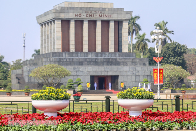 Hà Nội rực rỡ hoa chào mừng Đại hội Đảng lần thứ XIII ảnh 16