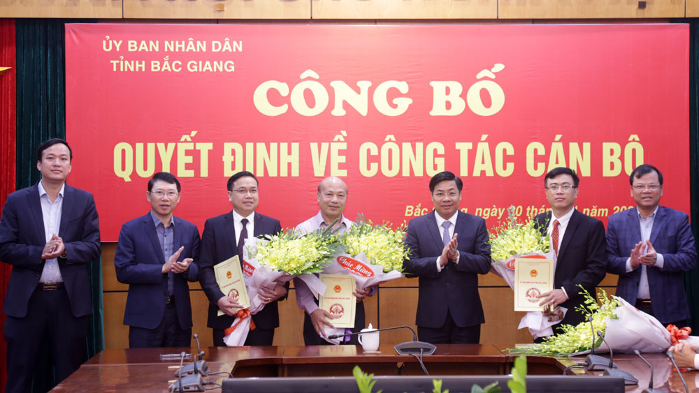 Tỉnh Bắc Giang bổ nhiệm ba giám đốc sở ảnh 1
