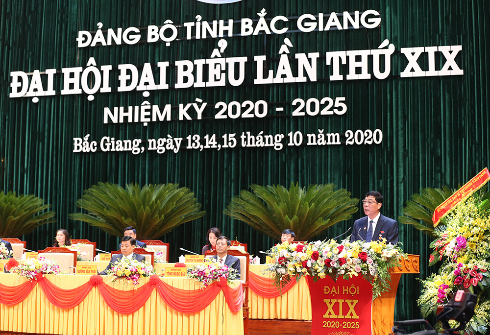 Hình ảnh khai mạc Đại hội Đảng bộ tỉnh Bắc Giang ảnh 1
