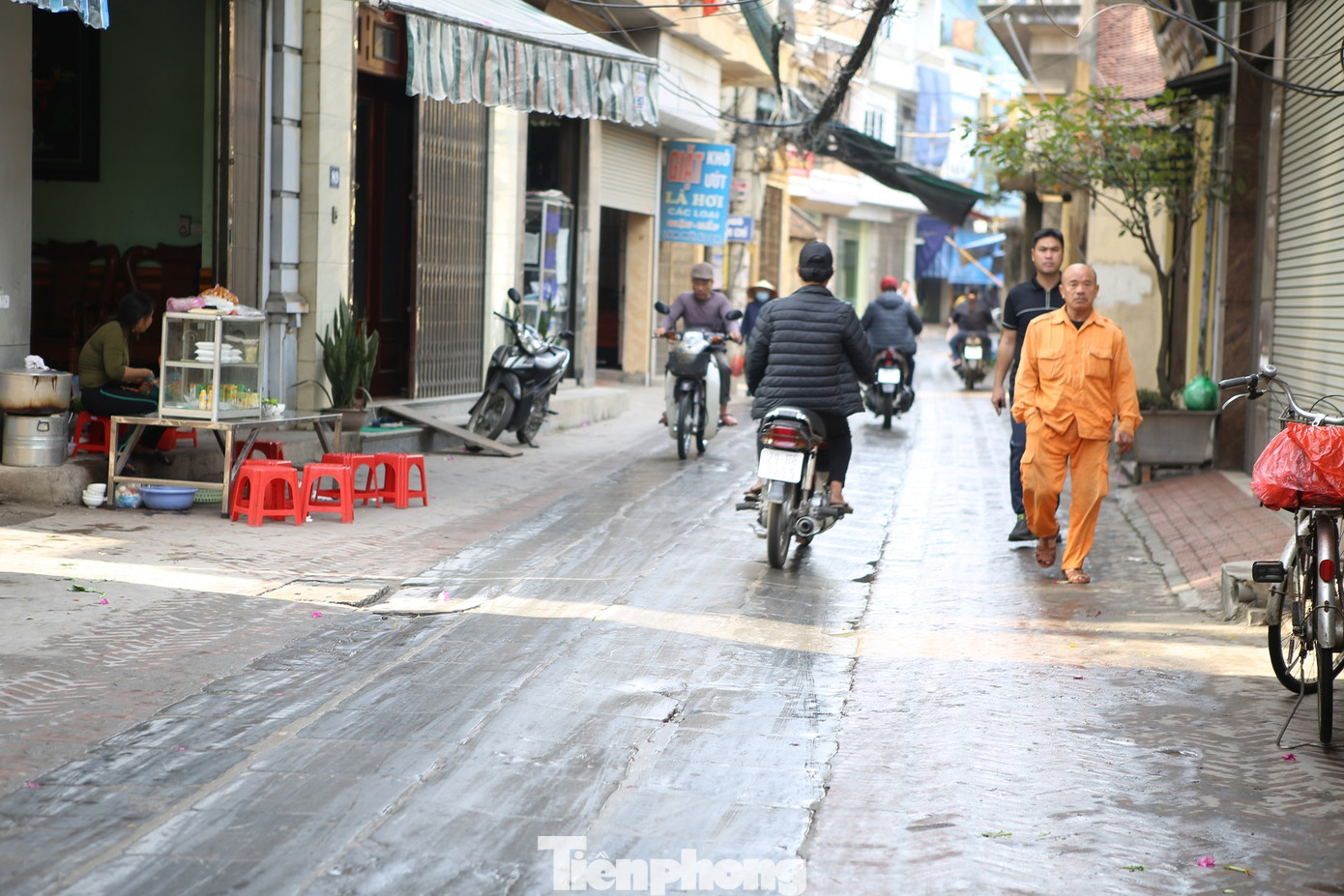 Đường làng lát đá ở Bắc Ninh gần trăm năm vẫn bền đẹp ảnh 4