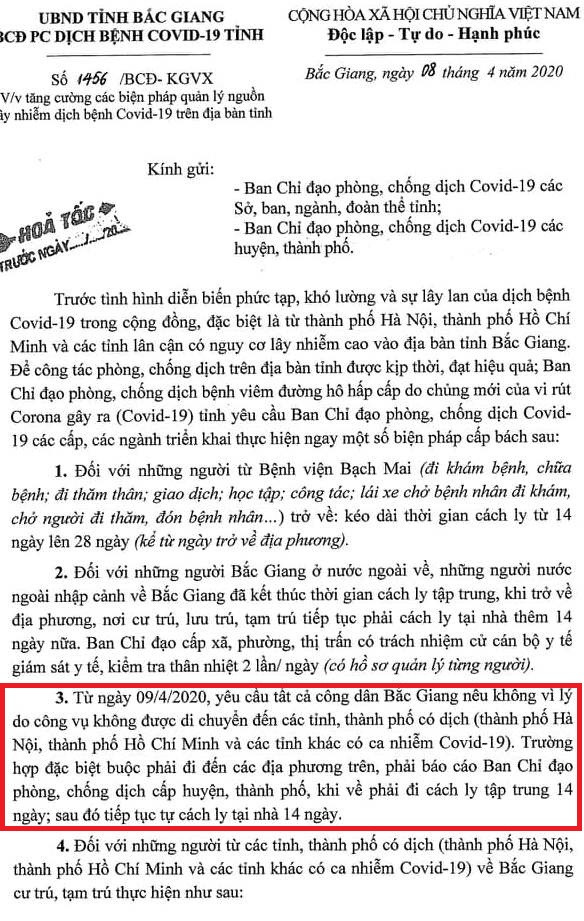 Phó Chủ tịch Bắc Giang: 'Người nhà ở Hà Nội ốm mà tôi không ra thăm được' ảnh 1
