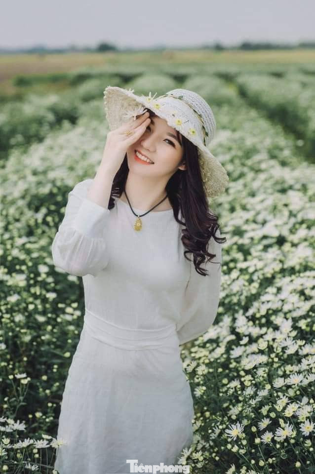 Thảm cúc họa mi trắng tinh khôi ở Nam Định 'hút' giới trẻ ảnh 14