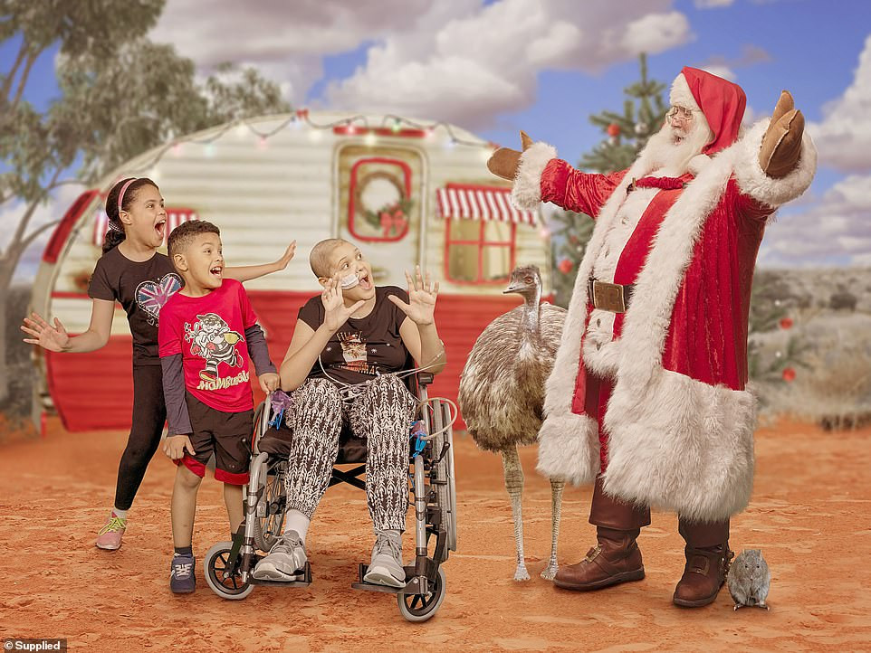 Xúc động bộ ảnh Giáng sinh bên ông già Noel của bệnh nhi giữa mùa COVID-19 ảnh 8