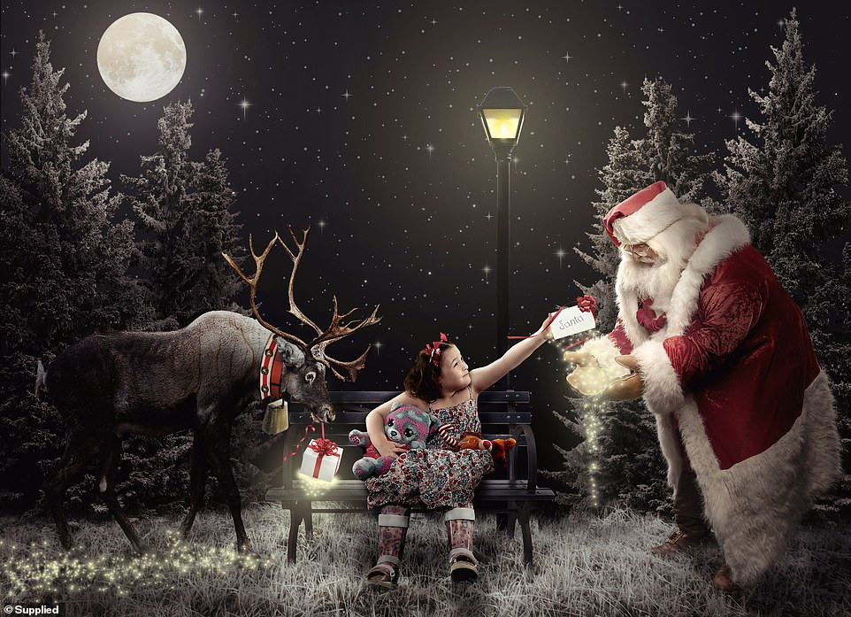 Xúc động bộ ảnh Giáng sinh bên ông già Noel của bệnh nhi giữa mùa COVID-19 ảnh 18