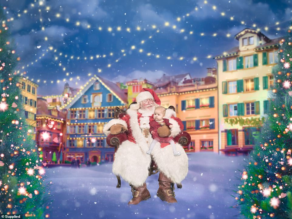 Xúc động bộ ảnh Giáng sinh bên ông già Noel của bệnh nhi giữa mùa COVID-19 ảnh 11