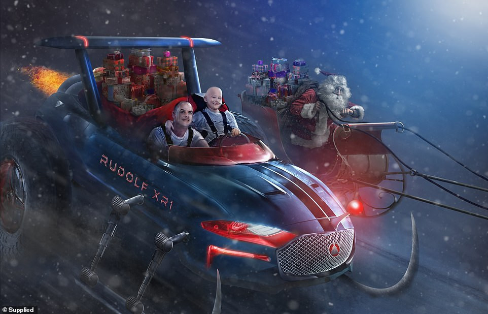 Xúc động bộ ảnh Giáng sinh bên ông già Noel của bệnh nhi giữa mùa COVID-19 ảnh 15