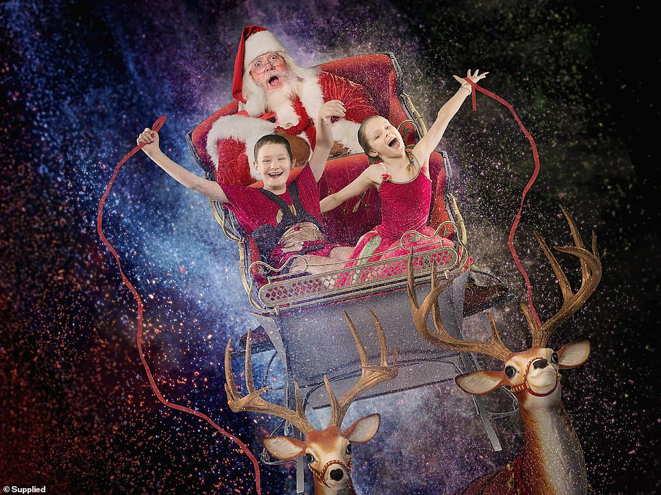 Xúc động bộ ảnh Giáng sinh bên ông già Noel của bệnh nhi giữa mùa COVID-19 ảnh 12