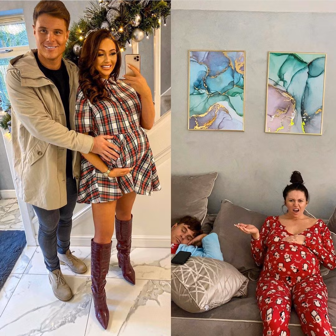 Charlotte Dawson gây tranh cãi vì mặc nội y khoe bụng bầu giữa trời tuyết ảnh 6