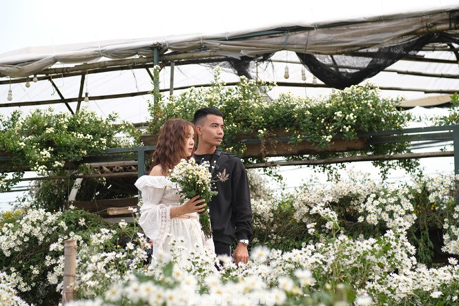 Nghìn người chen chân chụp ảnh cúc họa mi, dịch vụ 'ăn theo' hốt bạc ảnh 11