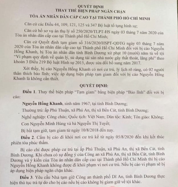 Cựu Bí thư kêu oan được tại ngoại ảnh 1