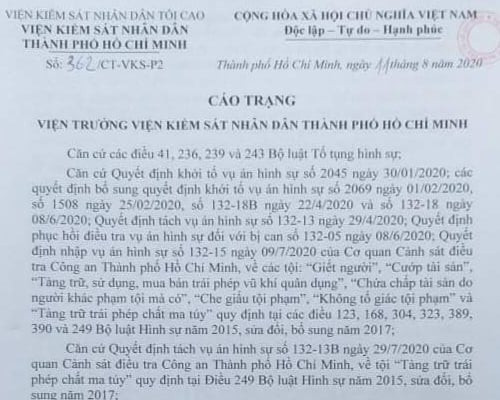 Ban hành cáo trạng vụ Tuấn ‘khỉ’ bắn 7 người thương vong ở Củ Chi ảnh 2