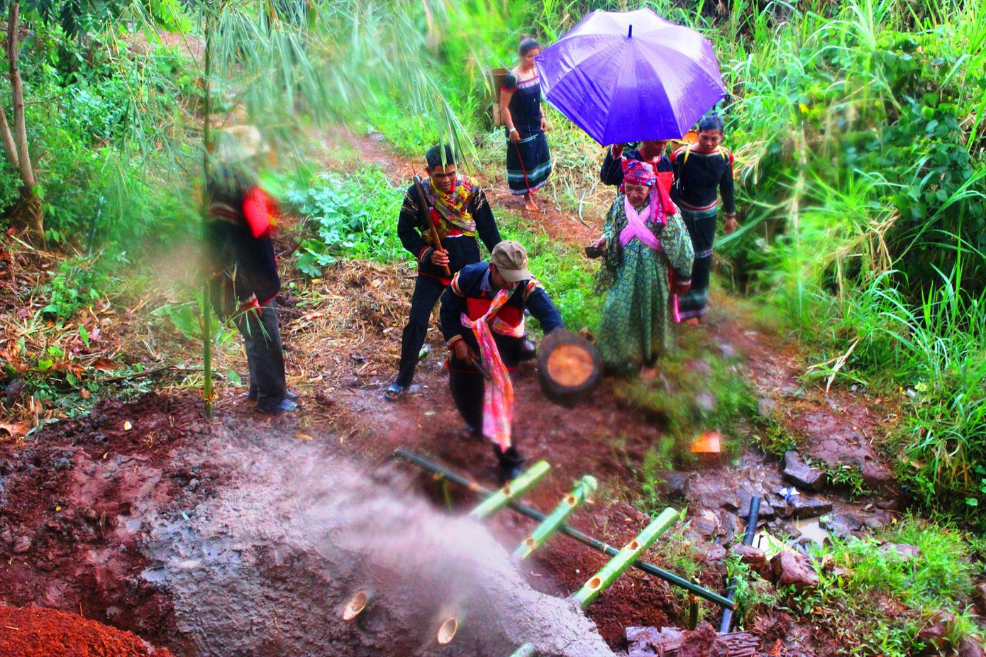 Nét văn hóa trong lễ cầu mưa ảnh 1