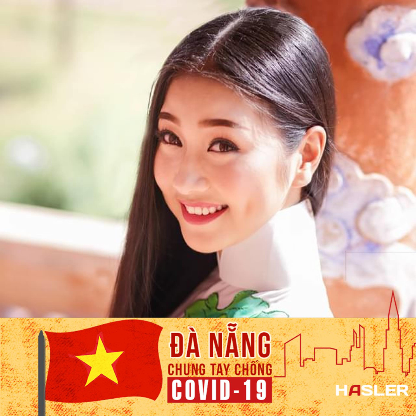 Người đẹp áo dài Bùi Nữ Kiều Vỹ kêu gọi ủng hộ phòng chống dịch tại Quảng Nam ảnh 2