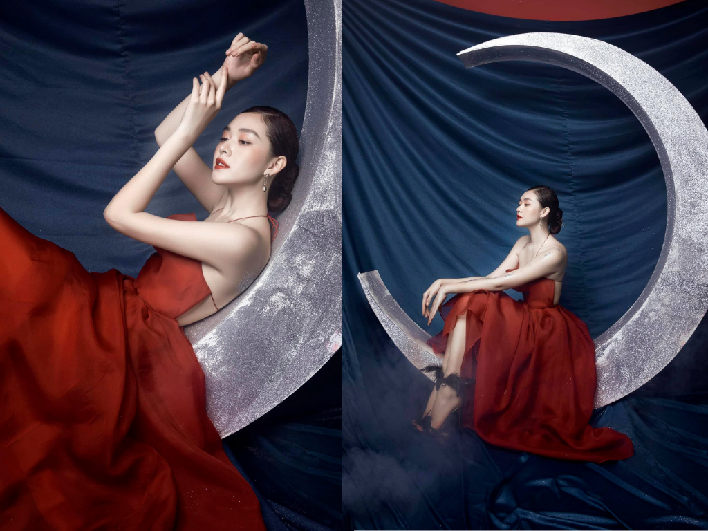 Dàn mỹ nhân Việt hóa chị Hằng Nga đẹp nao lòng ảnh 1