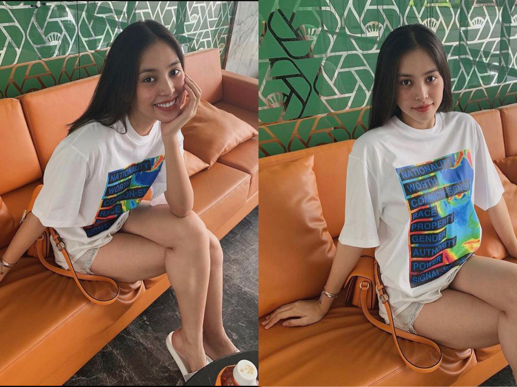 Chăm diện áo phông, Hoa hậu Tiểu Vy có cả '101' cách mix đồ cực khéo ảnh 4