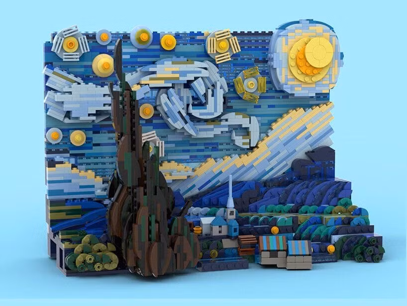 Kiệt tác hội hoạ của Van Gogh được sản xuất thành bộ lắp ghép Lego hơn 1000 chi tiết ảnh 2