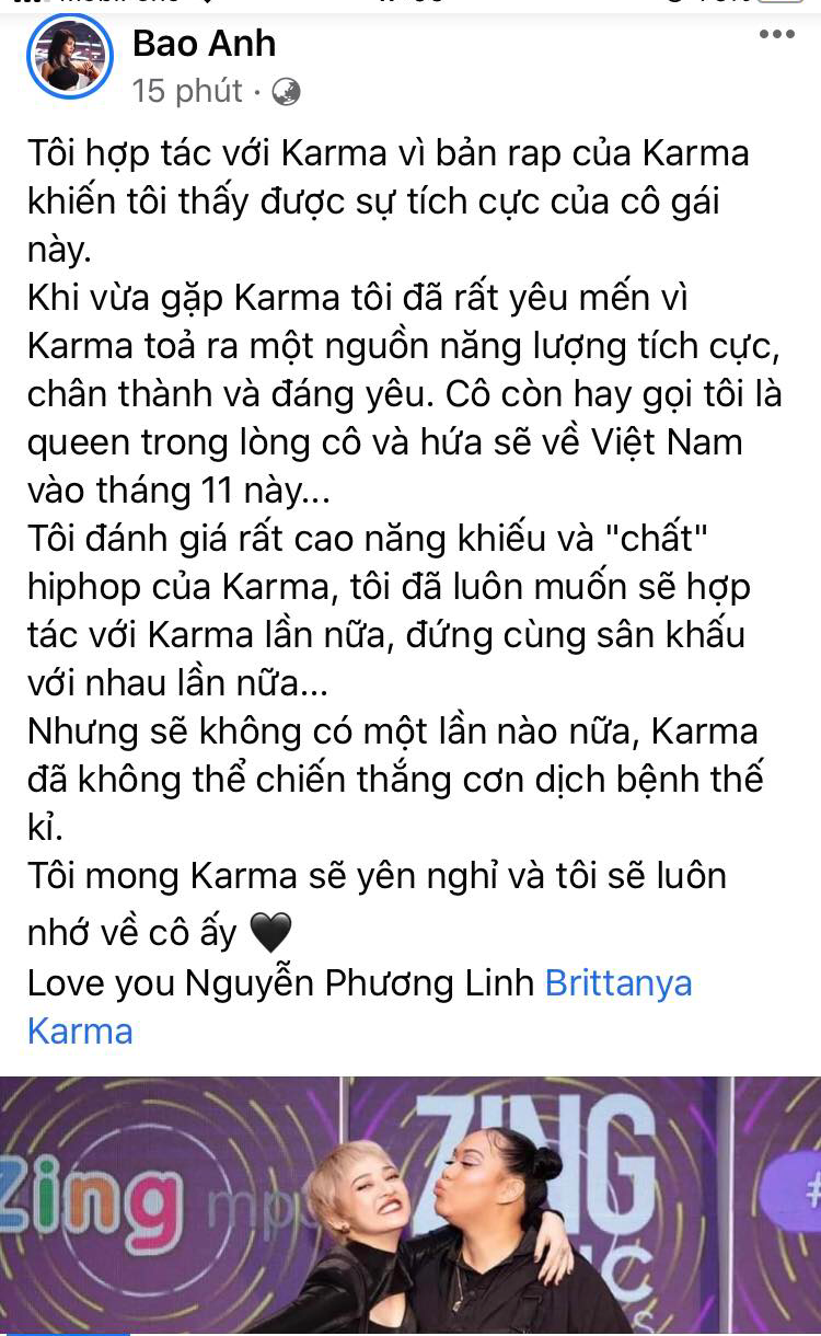 Nghệ sĩ Việt xót xa trước sự ra đi của vlogger Brittanya Karma vì COVID-19 ảnh 2
