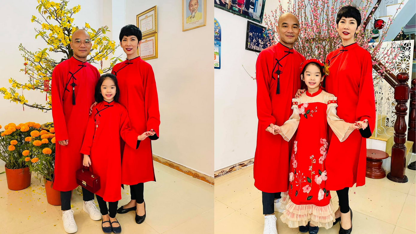 Sao Việt xúng xính áo dài đủ kiểu dáng, màu sắc đẹp ngất ngây đón Tết ảnh 1