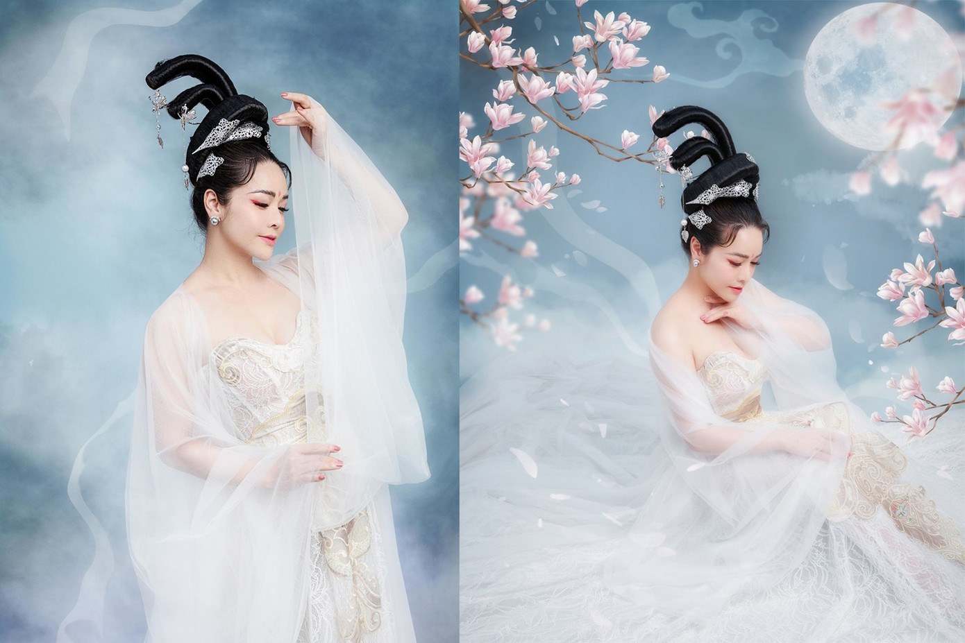 Dàn mỹ nhân Việt hóa chị Hằng Nga đẹp nao lòng ảnh 7