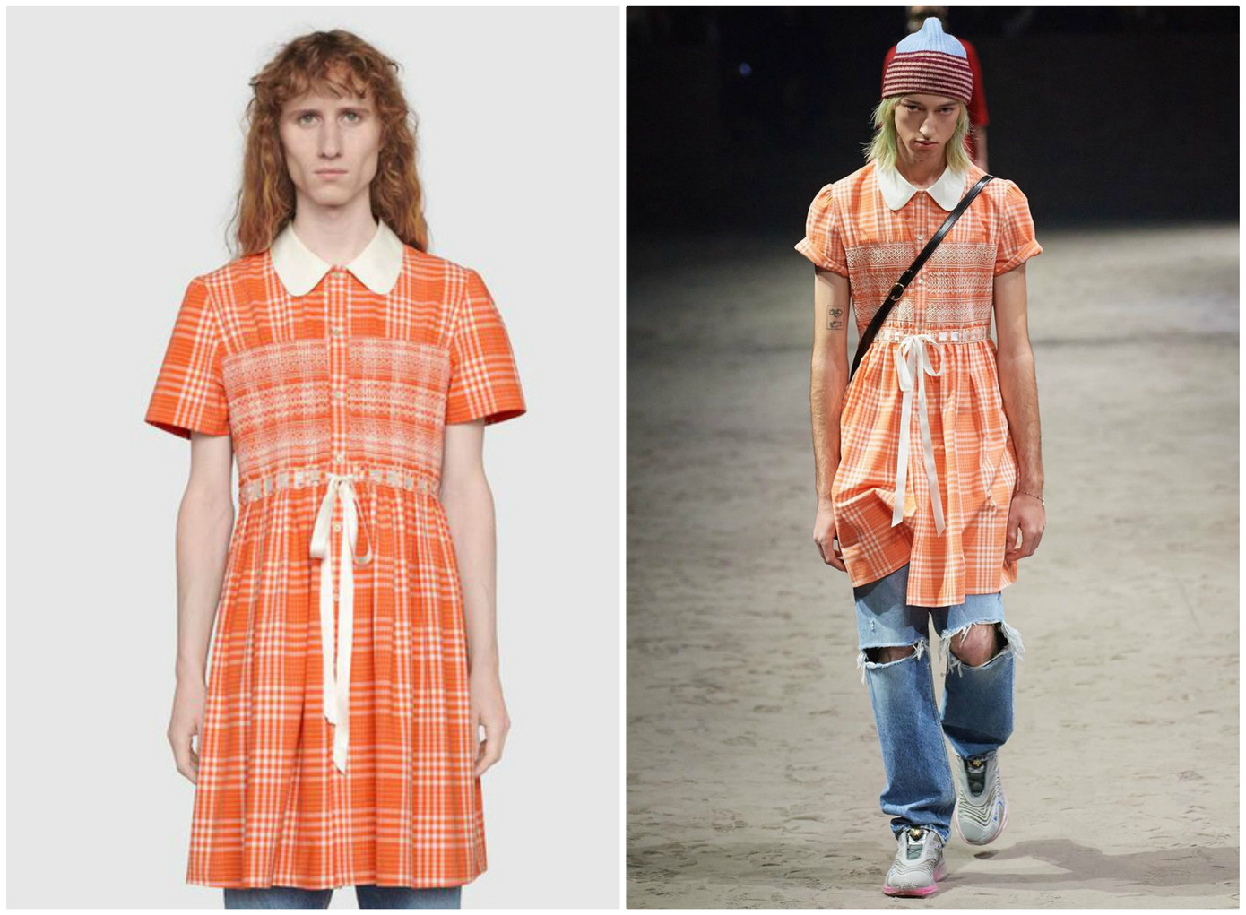 Gucci lại gây choáng với chiếc váy dành riêng cho nam giới có giá tới 60 triệu đồng ảnh 1