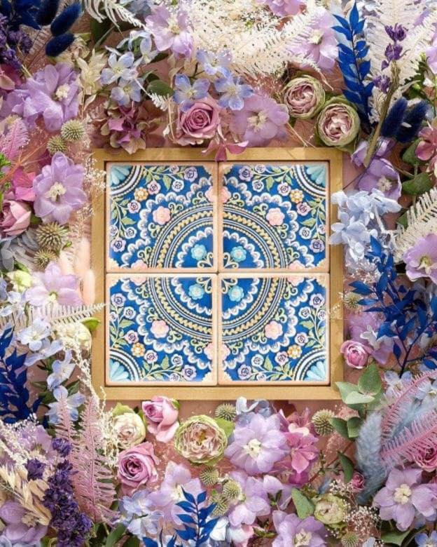 Nghệ nhân Nhật Bản làm bánh quy độc đáo lấy cảm hứng từ hoa văn nền gạch ảnh 5