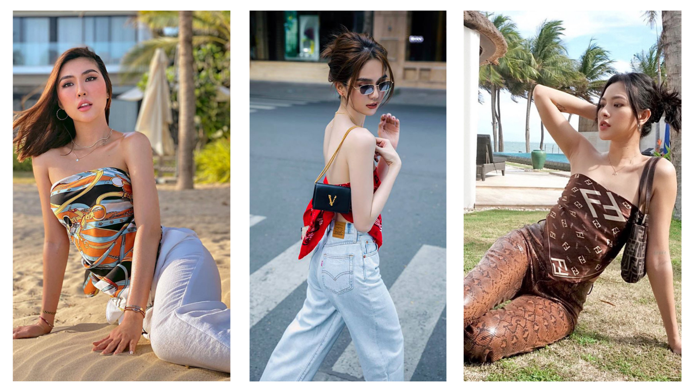 Loạt mỹ nhân xứ Hàn đua nhau đọ dáng với mốt 'lấy khăn làm áo' ảnh 5