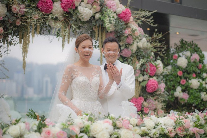 Hôn lễ đặc biệt của á hậu Hồng Kông thời COVID-19 ảnh 1