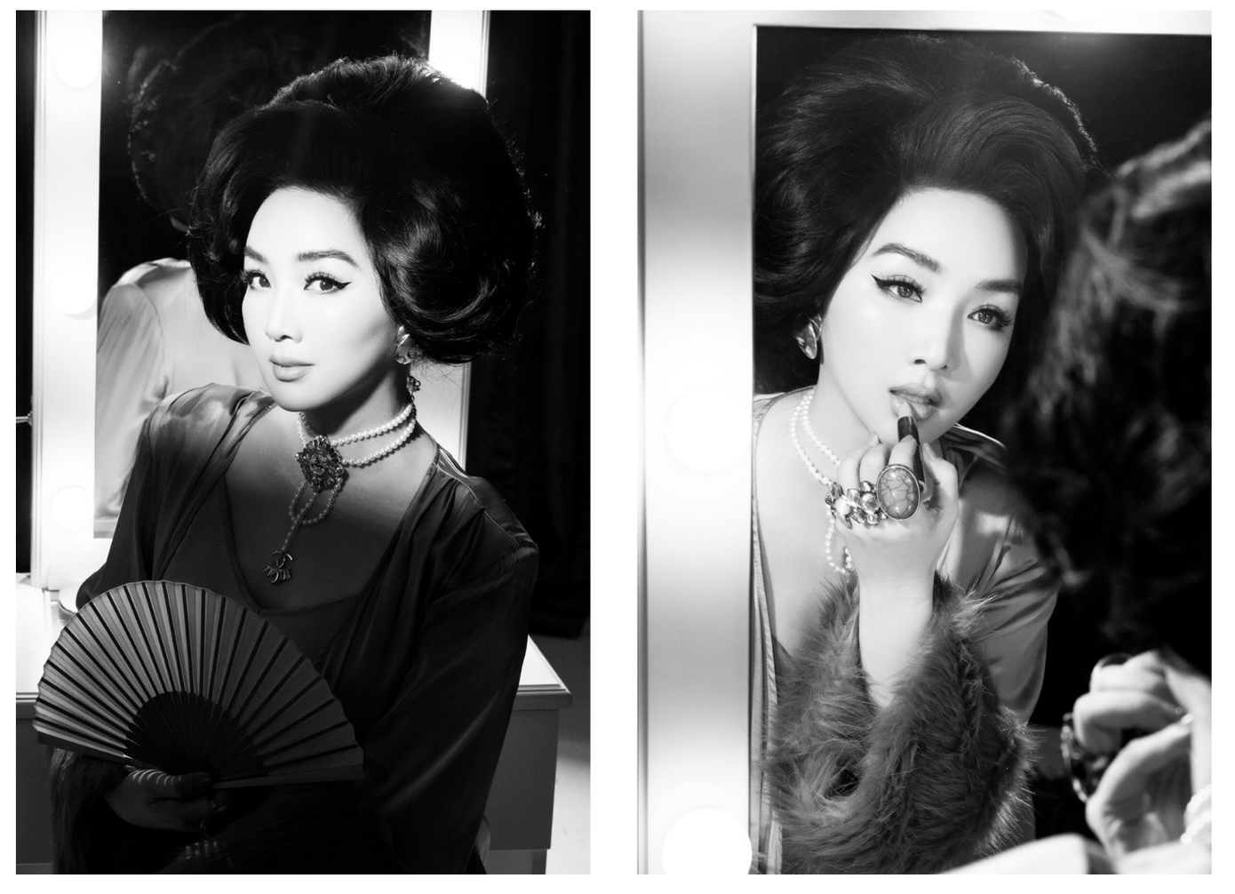 Hoa hậu Giáng My khoe vẻ đẹp 'vượt thời gian' với bộ ảnh phong cách cổ điển ảnh 1