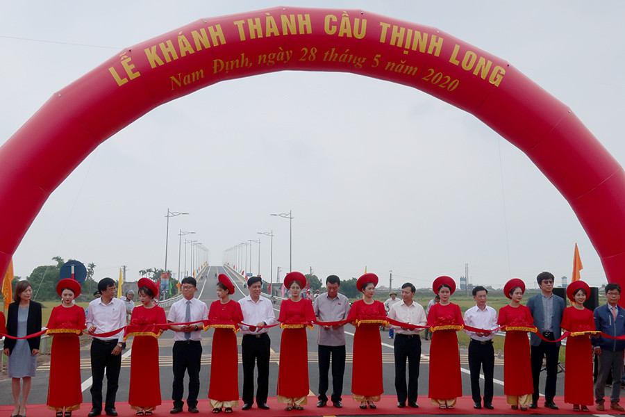 Đưa vào sử dụng cầu Thịnh Long hơn 1.000 tỷ đồng ở Nam Định ảnh 1