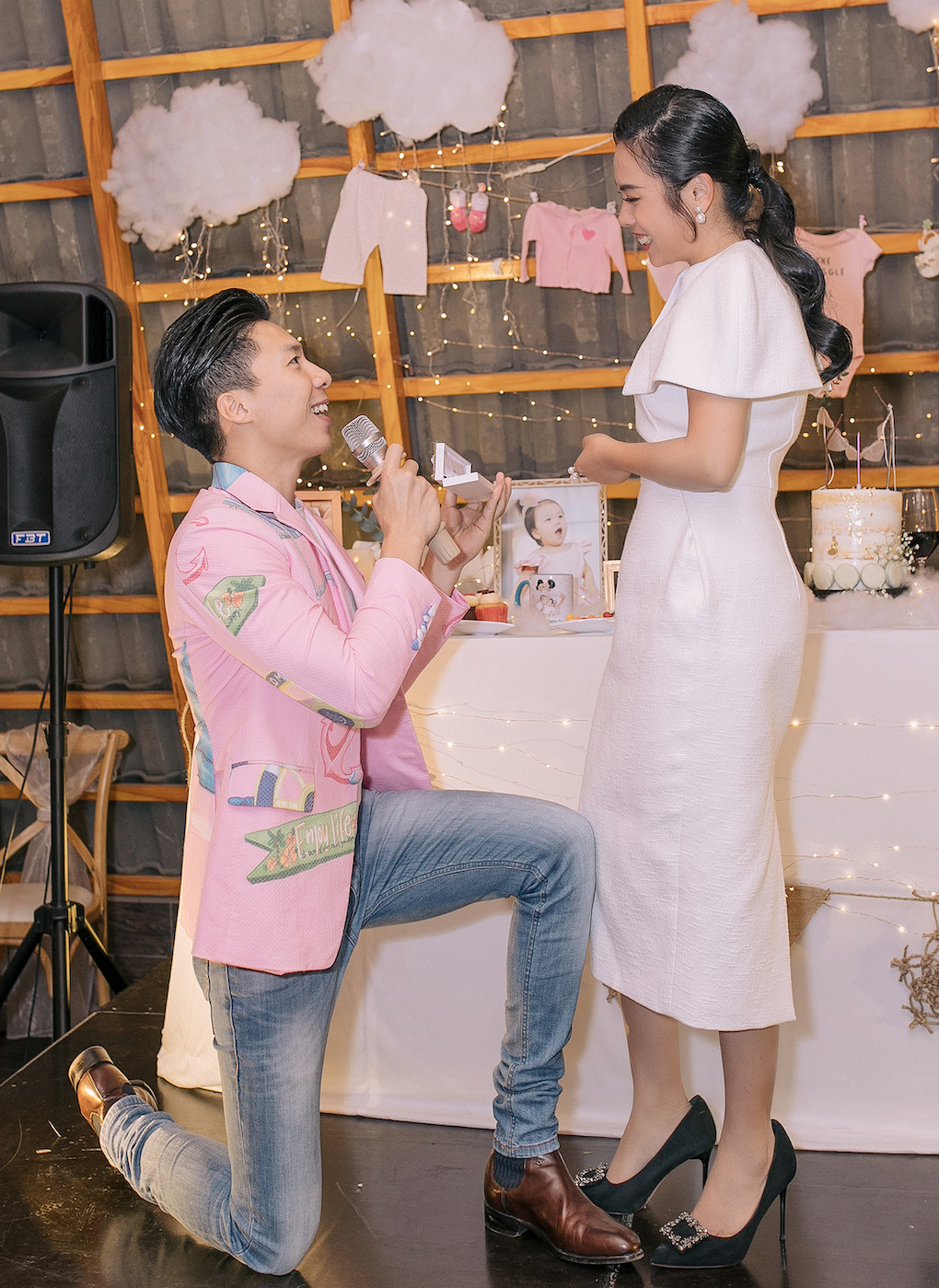 Sau 4 năm chung sống và có 2 con, Quốc Nghiệp bất ngờ cầu hôn bà xã ảnh 5