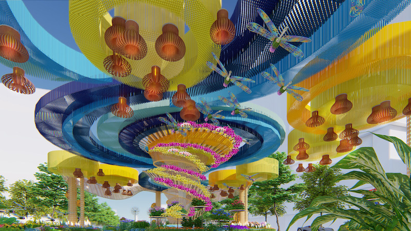 Phối cảnh đẹp tuyệt vời của Đương hoa Nguyễn Huệ tết Canh Tý ảnh 4