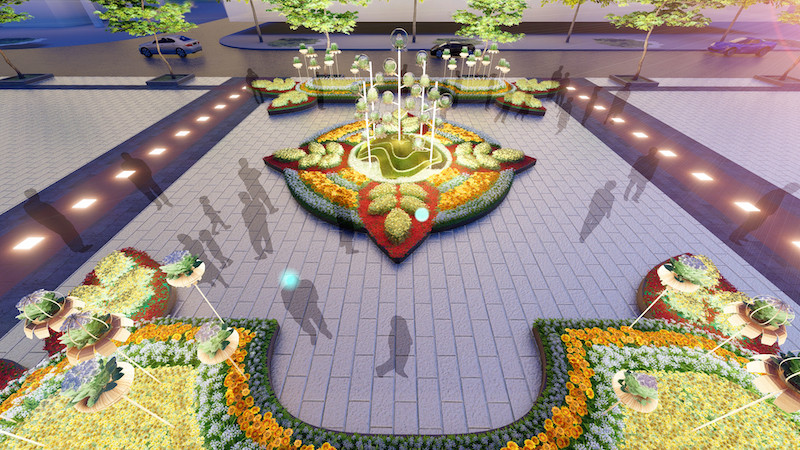 Phối cảnh đẹp tuyệt vời của Đương hoa Nguyễn Huệ tết Canh Tý ảnh 10