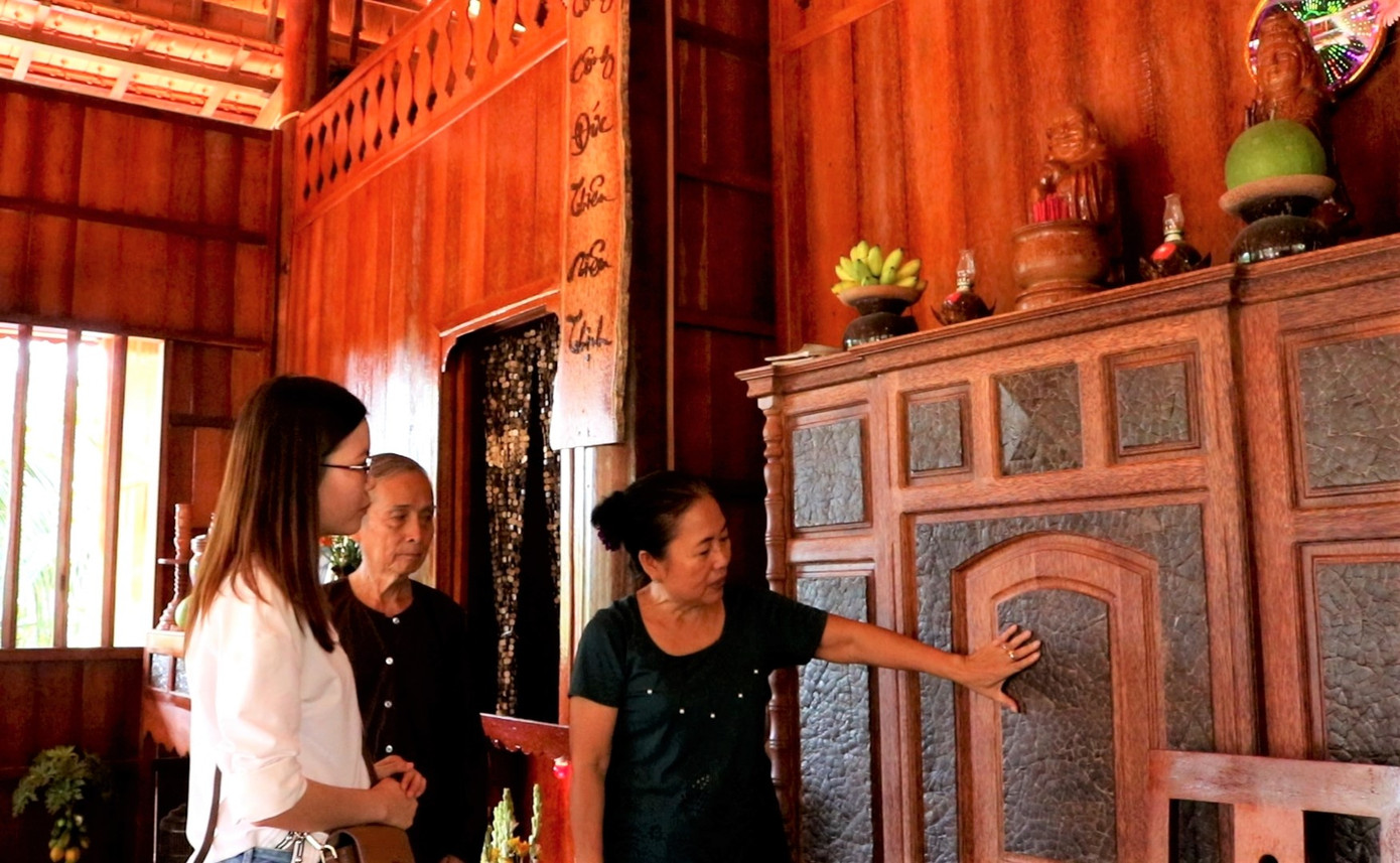 Độc đáo căn nhà xưa Nam bộ làm hoàn toàn bằng gỗ dừa ảnh 6