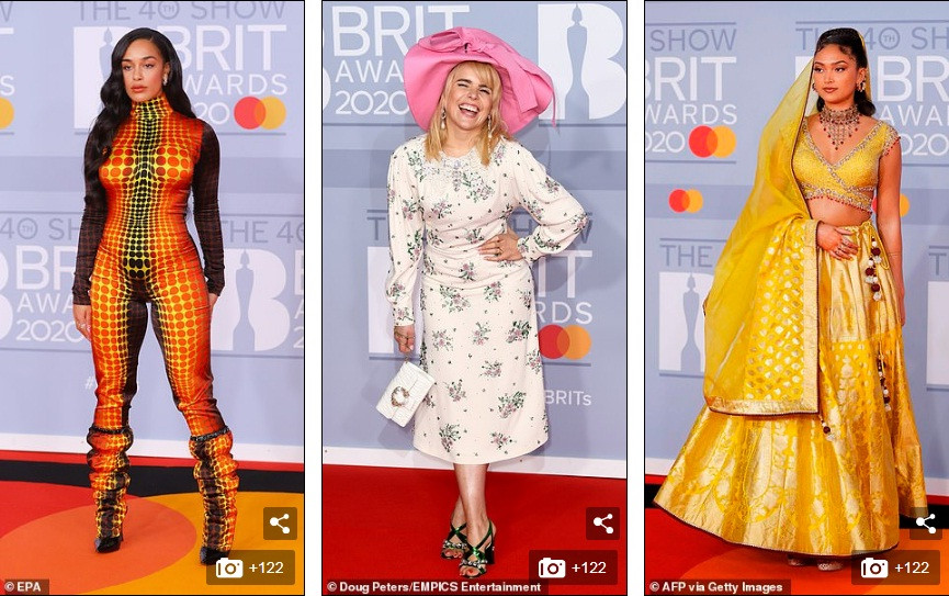 Dàn sao thảm đỏ Brits 2020: Hết ‘thả rông’ khoe ngực, đến váy xẻ sâu bất tận ảnh 22