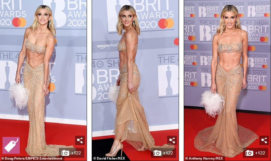 Dàn sao thảm đỏ Brits 2020: Hết ‘thả rông’ khoe ngực, đến váy xẻ sâu bất tận ảnh 7