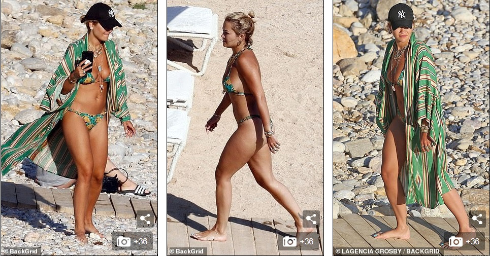 Rita Ora bị dân mạng chê khi mặc đồ bơi ảnh 1