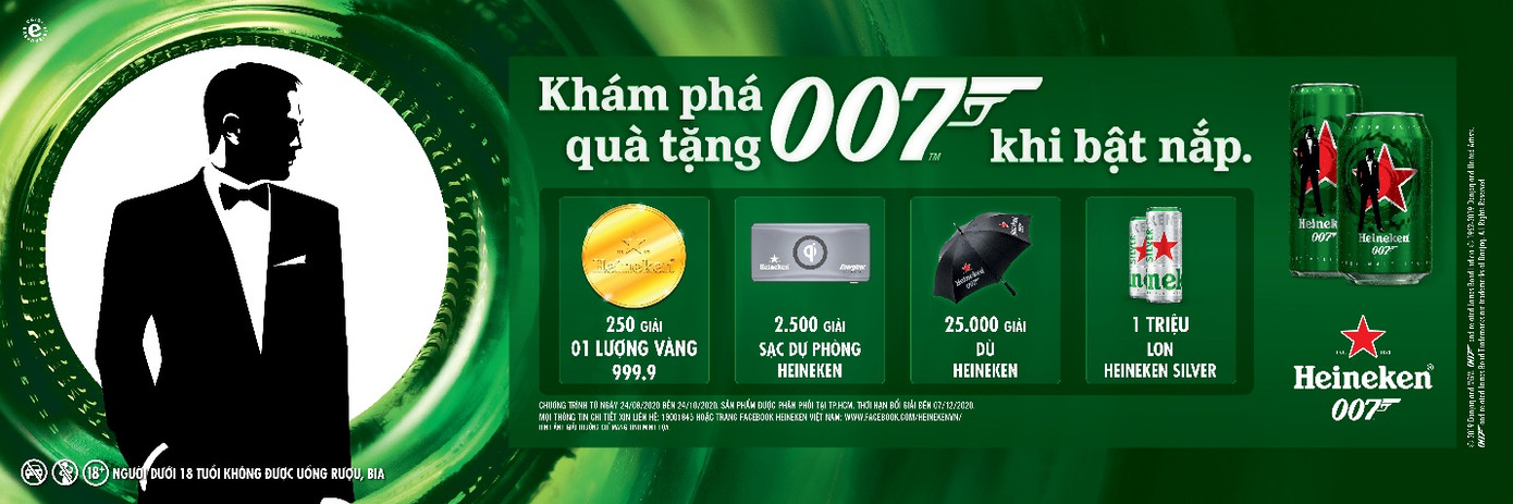 Heineken giới thiệu phiên bản giới hạn Heineken James Bond ảnh 1