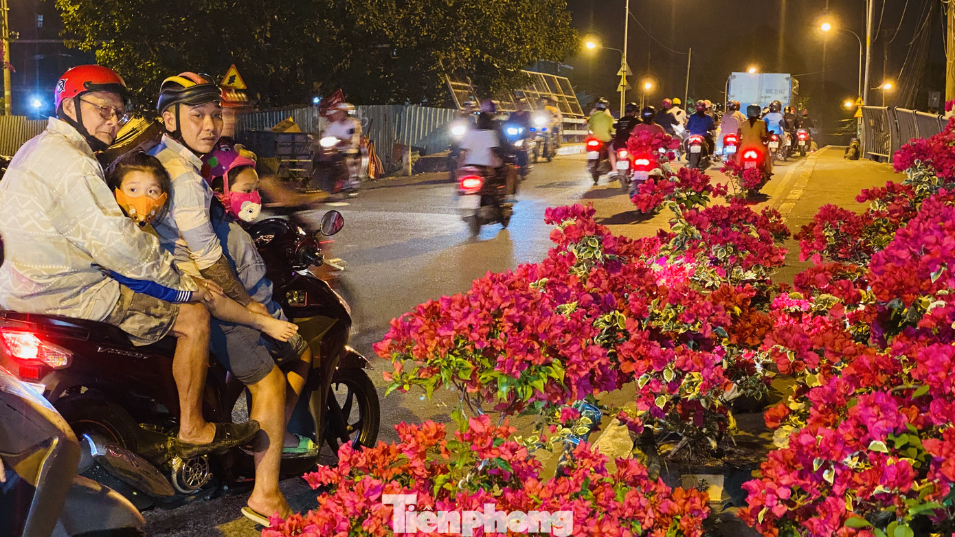 Chợ hoa 'trên bến dưới thuyền' nhộn nhịp về đêm ảnh 1