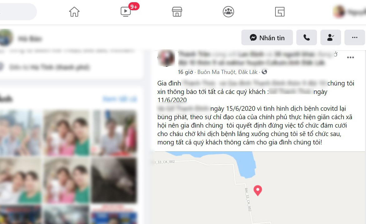 Hai lần hoãn cưới phòng chống dịch COVID-19 ảnh 3