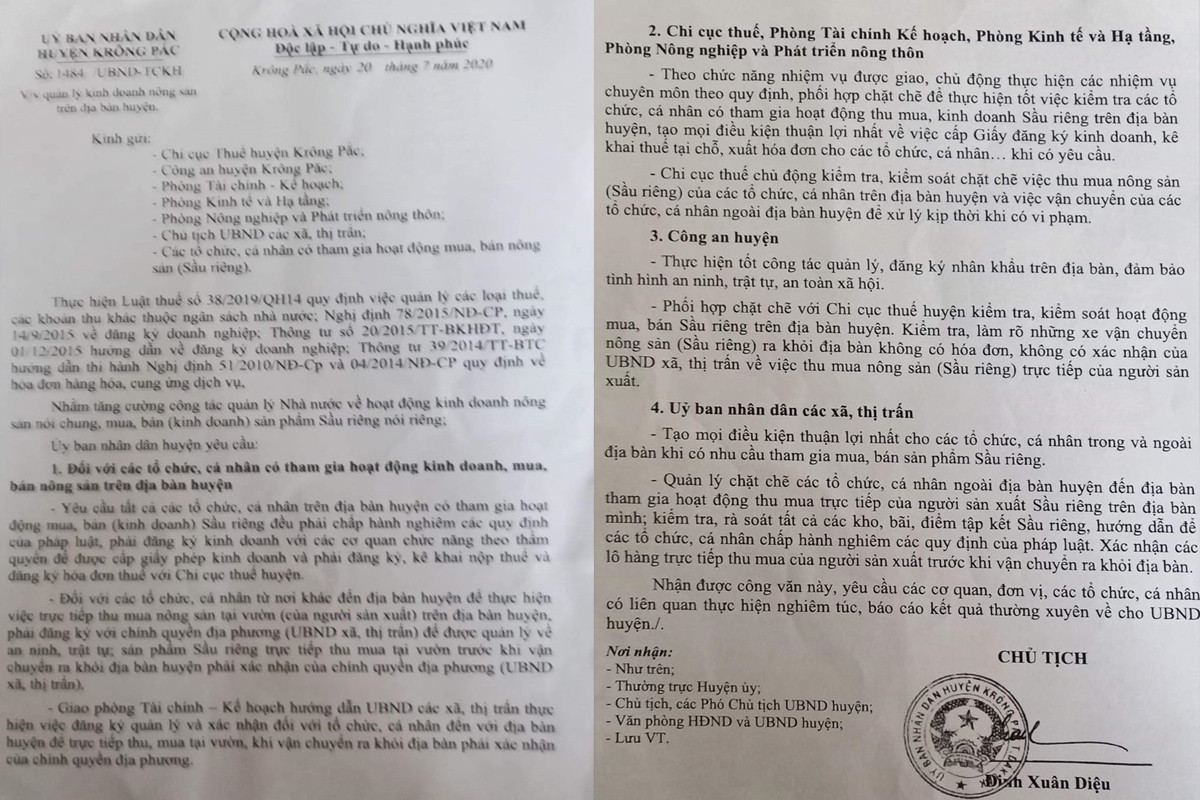 Áp thuế thu mua sầu riêng ở Đắk Lắk, Tổng Cục thuế lên tiếng ảnh 2