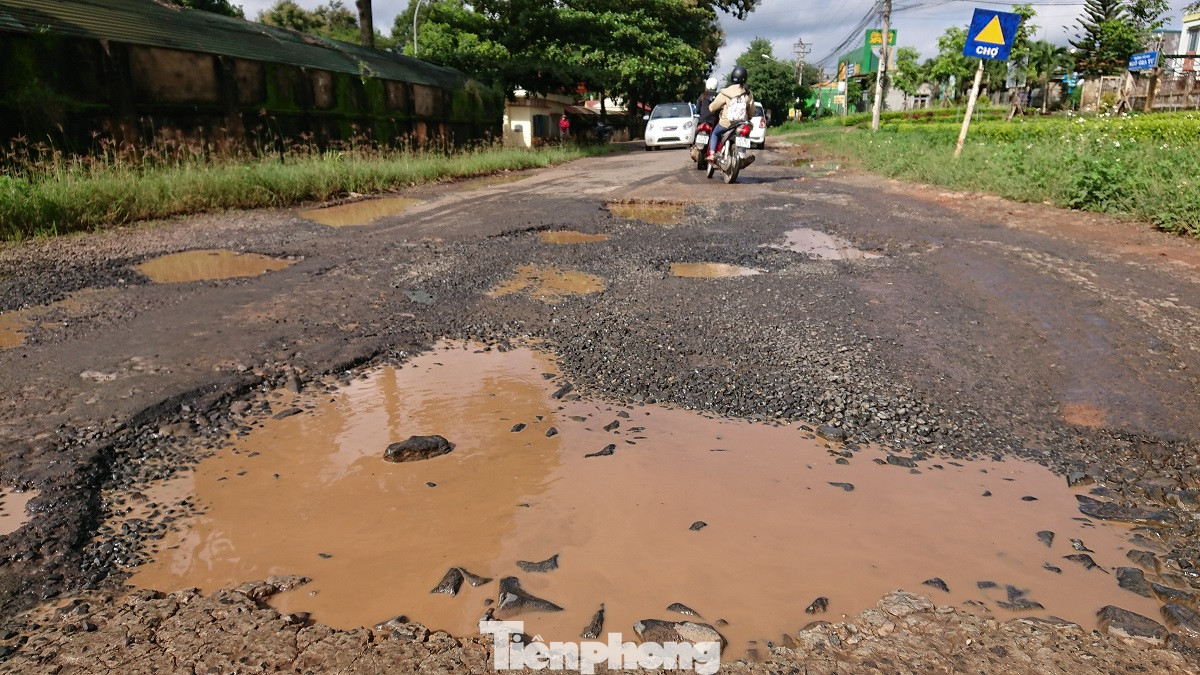 Đánh cược mạng sống trên những con đường dày đặc ‘ổ voi’ ảnh 1
