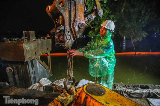 Hợp 3 mũi thi công, kè hồ Hoàn Kiếm chuẩn bị 'về đích' ảnh 5