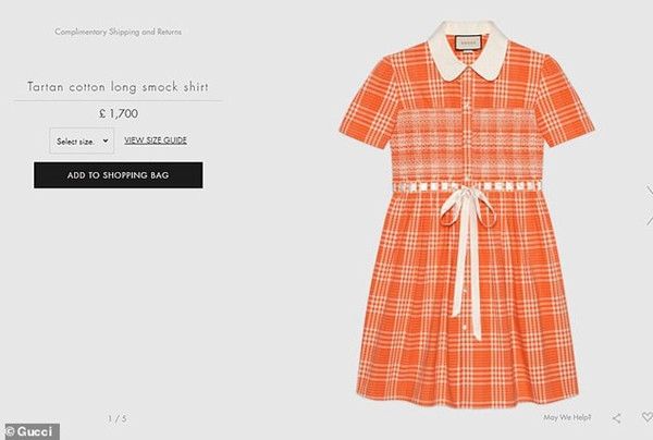 Gucci giải thích gì về chiếc váy Thu - Đông 2020, giá hơn 50 triệu và dành cho nam giới? ảnh 1