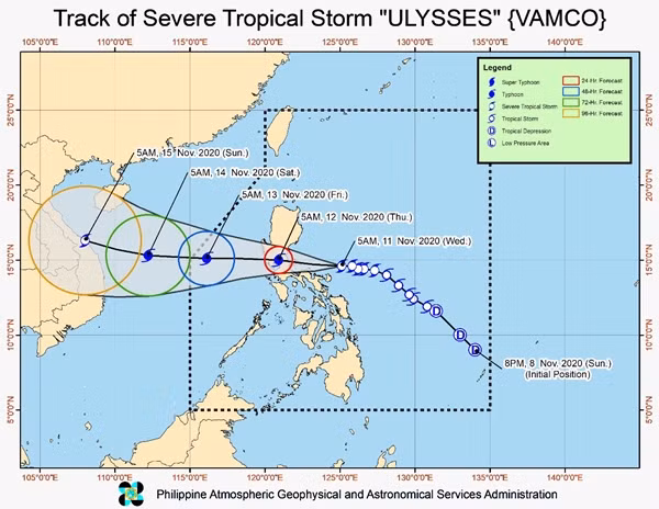 Bão VAMCO mạnh lên khiến Philippines lại phải sơ tán dân, dự báo vào Việt Nam ngày 15/11 ảnh 3