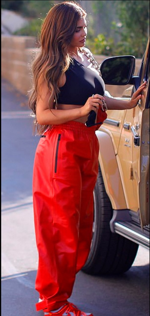 Đeo khẩu trang kín mít, Kylie Jenner vẫn gây chú ý vì body đẹp và đồ hiệu đắt đỏ ảnh 5