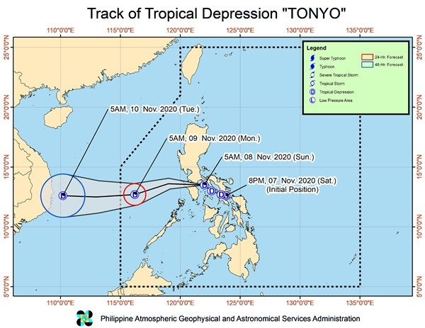 Chưa kịp thở phào vì bão số 11 suy yếu, đã thấy áp thấp Tonyo có thể mạnh thành bão số 12 ảnh 3