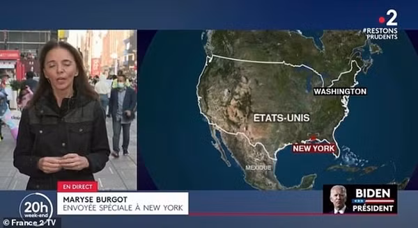 Nói về ông Trump và ông Biden, đội ngũ truyền hình căng thẳng đến mức nhầm vị trí New York ảnh 1