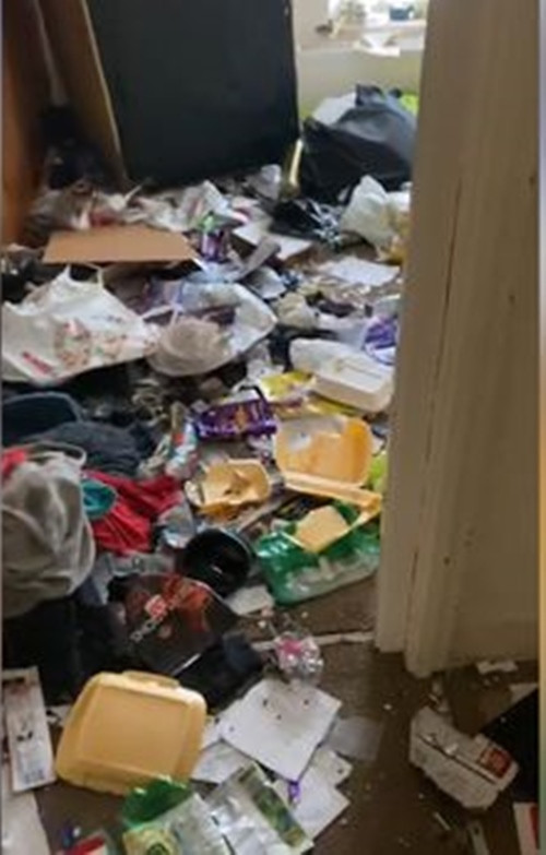  Khách thuê nhà vừa quỵt tiền, vừa để rác phủ kín mít đến mức không nhìn thấy sàn nhà đâu ảnh 1