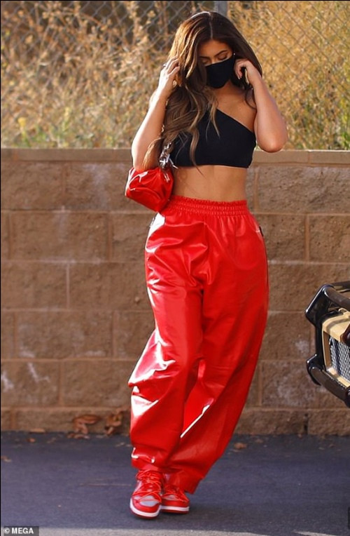 Đeo khẩu trang kín mít, Kylie Jenner vẫn gây chú ý vì body đẹp và đồ hiệu đắt đỏ ảnh 4
